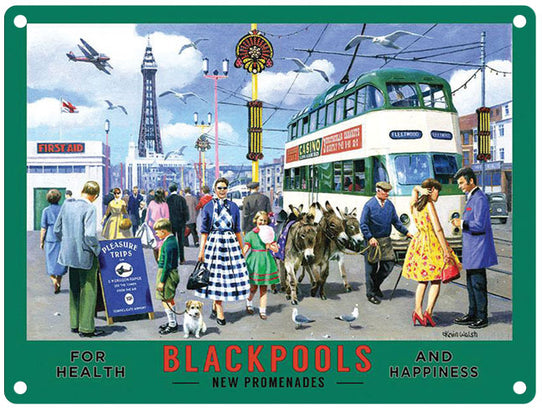 Blackpool Promenade metal sign by Kevin Walsh