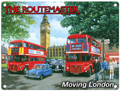The Routemaster by Kevin Walsh metal sign