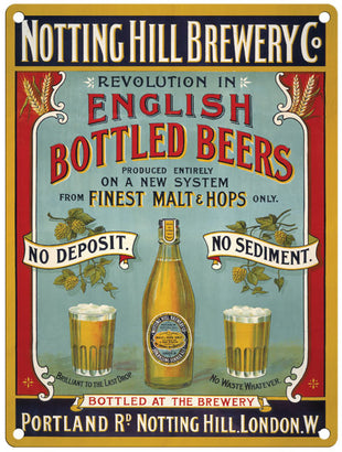 Notting Hill Brewery metal sign