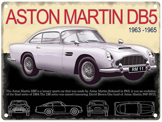 Aston Martin DB5 1963-5 metal sign