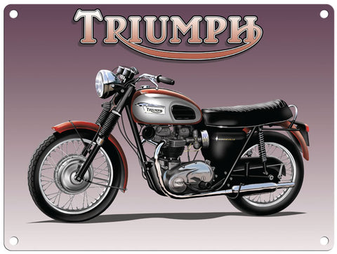 Triumph motorcycle metal sign