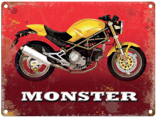 Ducati Monster metal sign