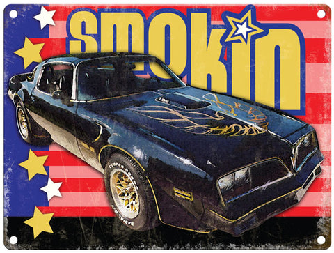Pontiac Firebird - Smokin metal sign