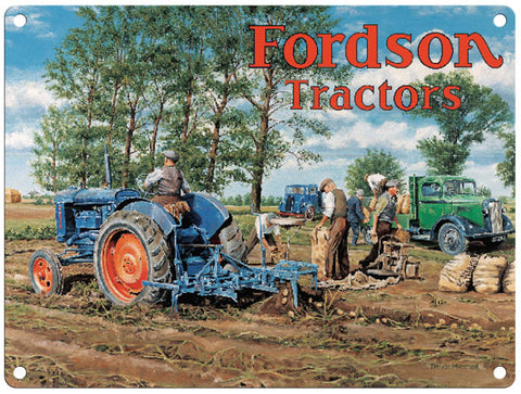 Fordson Tractor Trevor Mitchell metal sign