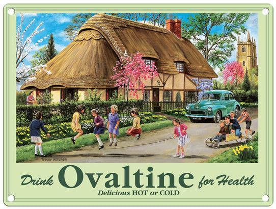 Drink Ovaltine for Health metal sign