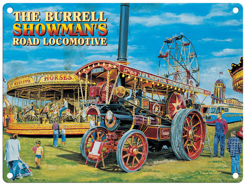 The Burrell Showmans Locomotive metal sign