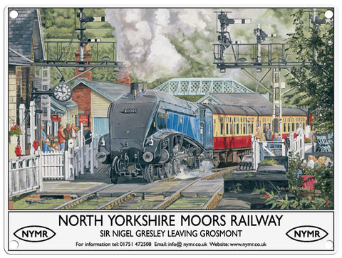 North Yorkshire Moors Railway metal sign