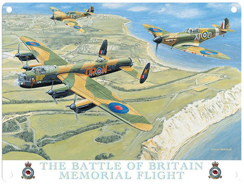 Battle of Britain memorial flight by Trevor Mitchell