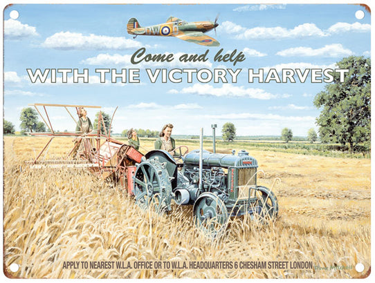 Victory Harvest Tractor and Spitfire by Trevor Mitchell