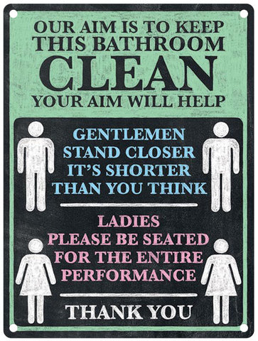 Aim to keep bathroom clean