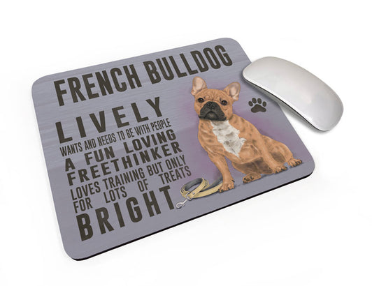 French Bull Dog Mouse Mat
