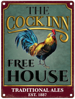 The Cock Inn free house metal house