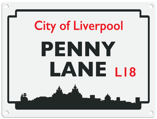 Penny Lane Liverpool Street sign