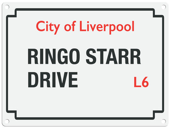 Liverpool Ringo Starr Drive street sign