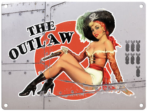 Nose Cone Girls - The Outlaw metals sign