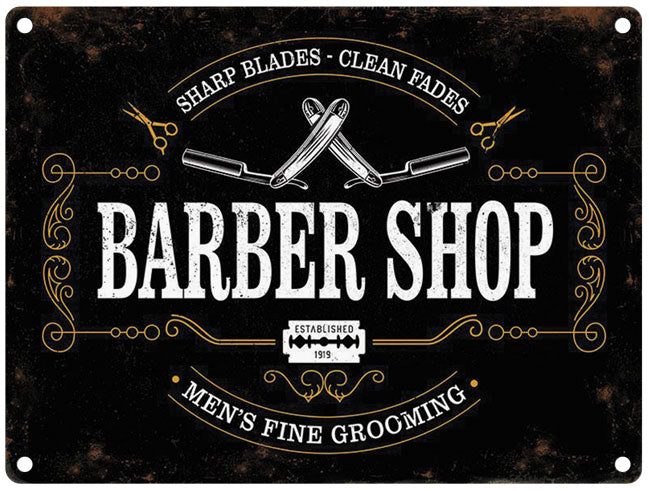 Barber Shop – The Original Metal Sign Company