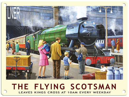 Flying Scotsman by Kevin Walsh metal sign