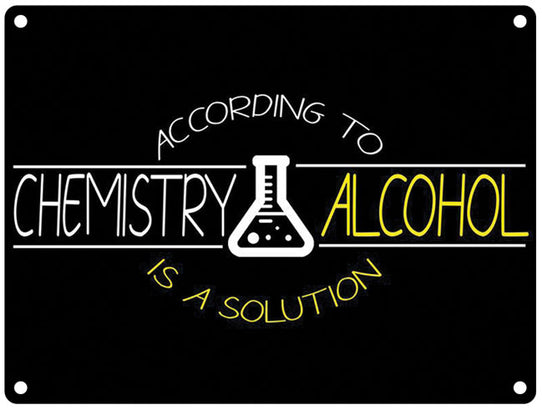 According to chemistry alcohol is a solution.
