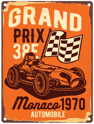 Monaco 1970 Grand Prix metal sign