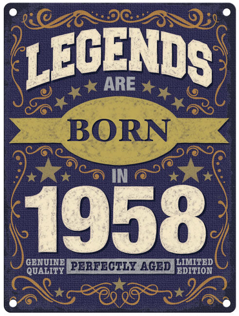 Legends are born in 1958 – The Original Metal Sign Company