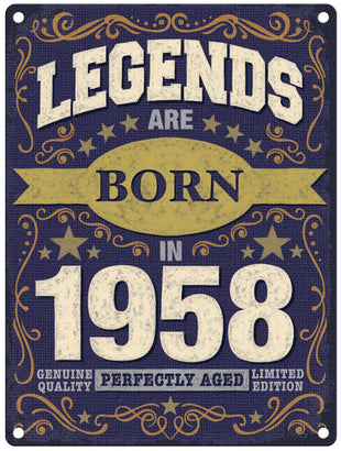Legends are born in 1958