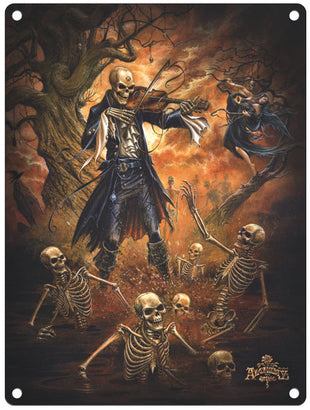 Alchemy Gothic Dance Macabre Skeleton on Violin