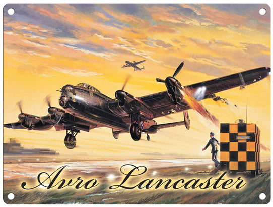 Avro Lancaster bomber metal sign