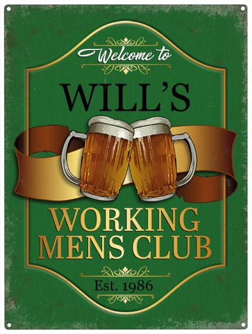 Working Mens Club - Personalised