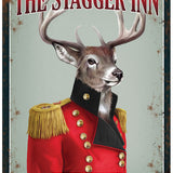 The Stagger Inn. Open till late. metal sign