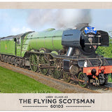 Flying Scotsman Train metal sign