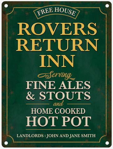 The Rovers Return Pub Sign - Personalised