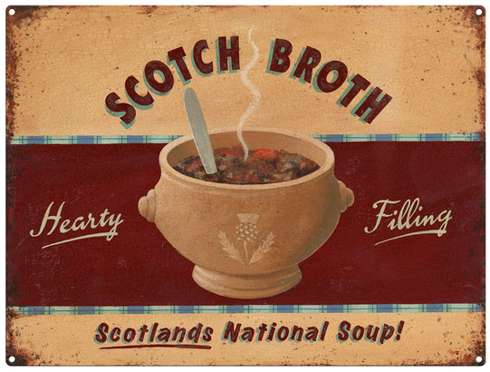 Scotch Broth by Martin Wiscombe. Metal Sign