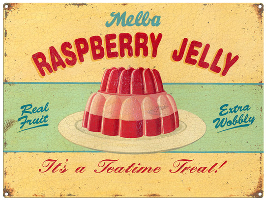 Raspberry Jelly by Martin Wiscombe. Metal Sign