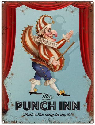The Punch Inn Pub Sign. That's the way to do it.
