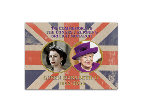 Queen Elizabeth II 1952-2022. Longest reigning monarch. fridge magnet