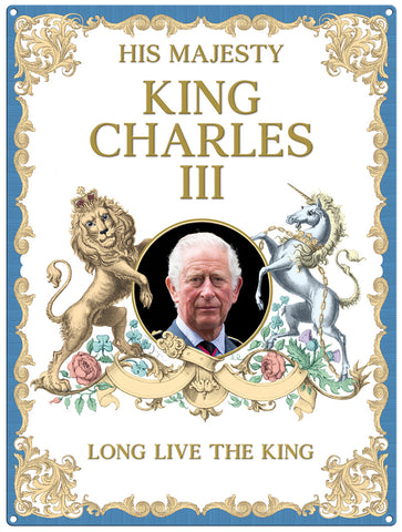 King Charles the third long live the king  fridge magnet