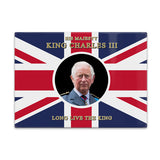 King Charles the third Union Jack flag fridge magnet