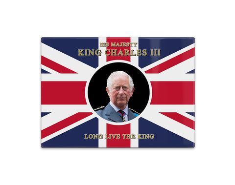 King Charles the third Union Jack flag metal sign