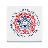 King Charles III Coronation Emblem Melamine Coaster