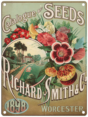 Richard Smith Seeds Catalogue metal sign