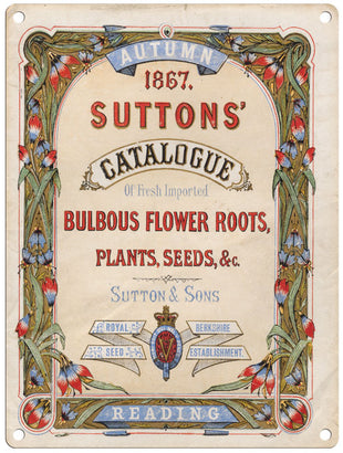 Suttons Catalogue metal sign