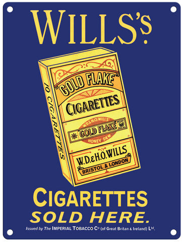 Will's cigarettes sold here metalling