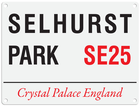 Selhurst Park SE25 metal street sign