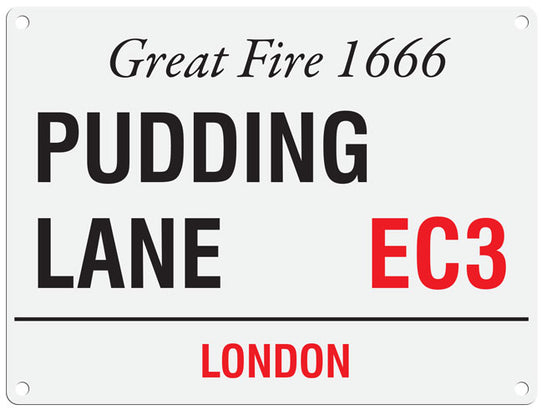 Pudding Lane Ec3 London street sign