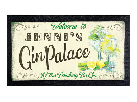 Gin Palace Personalised Bar Runner
