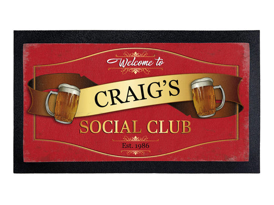 Social Club Personalised Bar Runner
