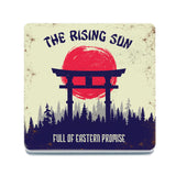 The Rising Sun, full of eastern promise melamine coaster