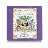 Queens Platinum Jubilee Celebrating 70 years Melamine Coaster