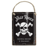 The Jolly Roger. Mayhem, Mischief and Malarkey dangler