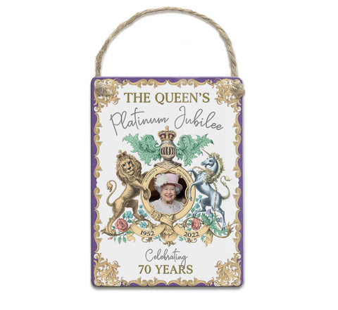 Queens Platinum Jubilee Celebrating 70 years Metal Fridge Magnet